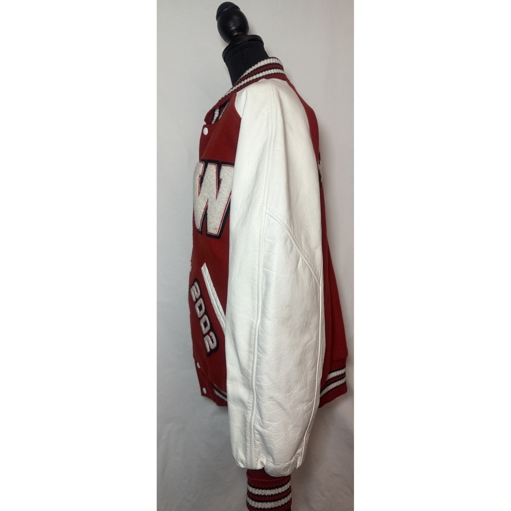 Vintage Coleman Varsity Jacket Wool Leather USA Letterman Sz L - Picture 13 of 16